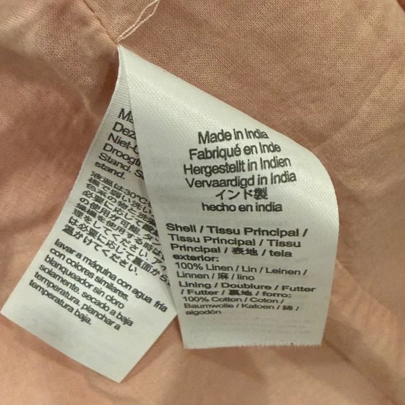 J.Crew Button-back pink linen shift dress & cotton denim dress - Picture 9 of 9